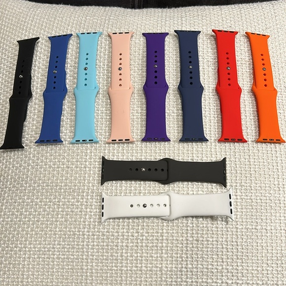 Pick 2 😀 Apple Watch Bands For 38mm, 40mm, & 41mm Face Sizes Multiple Colors - Picture 2 of 2